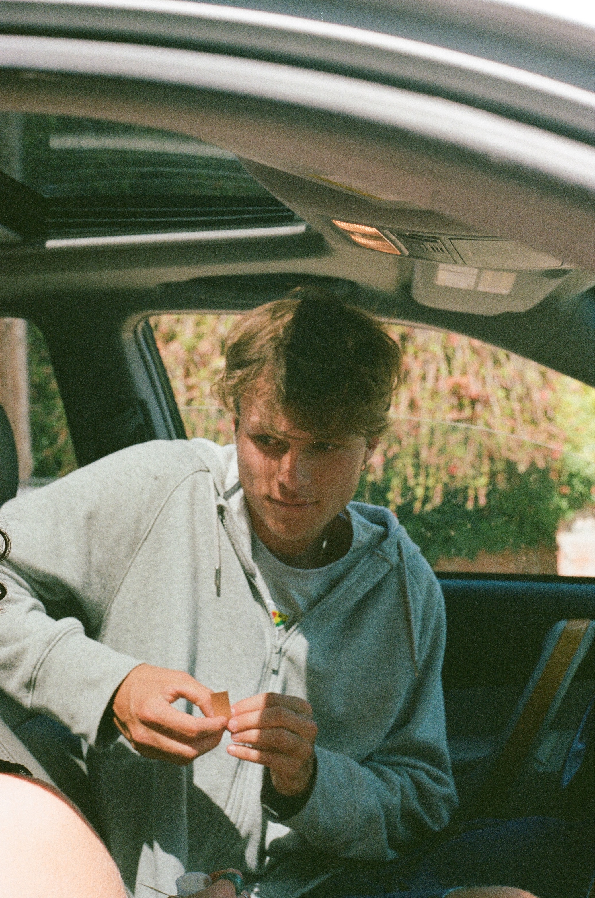 Person in car